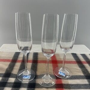 Waterford Marquis Glasses Champagne Flutes  Set Of 3, NEVER USED Vintage